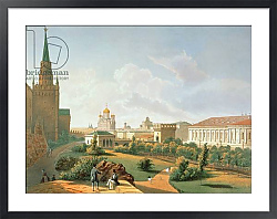 Постер Школа: Французская The Alexander Garden in Moscow, printed by Jacottet and Bachelier, 1830