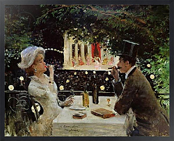 Постер Бакст Леон Dinner at Les Ambassadeurs, c.1882