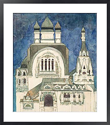 Постер Врубель Михаил Unrealised design for a church at Talashkono, 1899