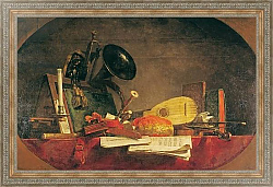 Постер Шарден Жан-Батист The Attributes of Music, 1765