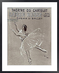 Постер Серов Валентин Poster for the 'Saison Russe' at the Theatre du Chatelet, 1909