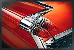 Постер Фара красного автомобиля