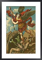 Постер Рафаэль (Raphael Santi) St Michael vanquishing Satan