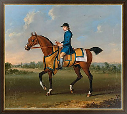Постер Сеймур Джеймс A Bay Racehorse with Jockey Up 1730