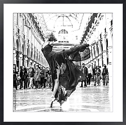 Постер Балерина на улице в Милане