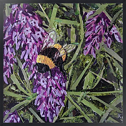 Постер Адамсон Кирсти (совр) Buzz - Bumble Bee On Lavender