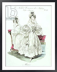 Постер Школа: Французская Wedding dress, from 'Le Follet Courrier des Salons Modes', 1832