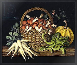 Постер Клейзер Амелия (совр) Basket of mushrooms, 1997