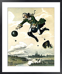 Постер Барон Мюнхгаузен на пушечном ядре