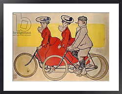 Постер Винсент Рене Man on a bicycle and women on a tandem, 1905