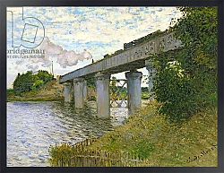 Постер Моне Клод (Claude Monet) The Railway Bridge at Argenteuil, 1874