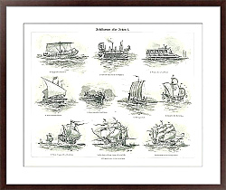 Постер Типы кораблей разных времён I