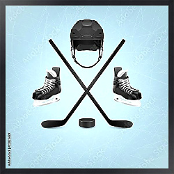 Постер Аксессуары для хоккея