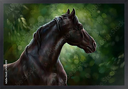 Постер Вороной конь