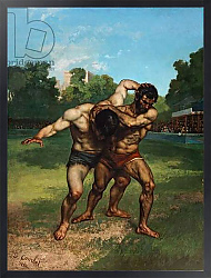 Постер Курбе Гюстав (Gustave Courbet) The Wrestlers, 1853 1