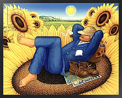 Постер Брумфильд Франсис (совр) Van Gogh's Sunflowers, 1998