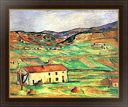 Постер Сезанн Поль (Paul Cezanne) Окрестности Гарданны
