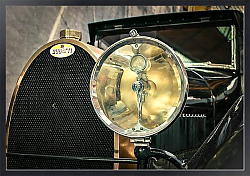 Постер Фара старого автомобиля Bugatti