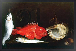 Постер Порпора Паоло Натюрморт с рыбой 2