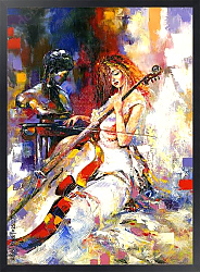 Постер Девушка и виолончель