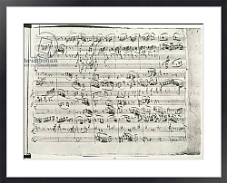 Постер Моцарт Вольфганг Trio in G major for violin, harpsichord and violoncello 1786