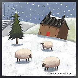 Постер Хардинг Софи (совр) Sheep in the Snow