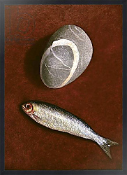 Постер Дэвидсон Питер (совр) Fish and Rock Form, 1997