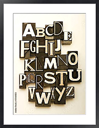 Постер Алфавит на типографских литерах