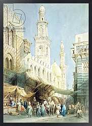 Постер Бартлетт Уильям (грав) The Sharia El Gohargiyeh, Cairo
