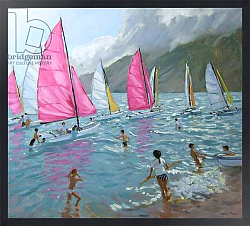Постер Макара Эндрю (совр) Pink and white sails,Lefkas,2007,