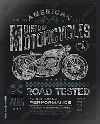 Постер Ретро плакат. Мотоциклы