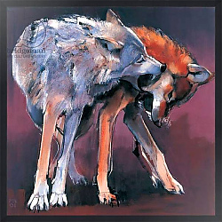 Постер Адлингтон Марк (совр) Two Wolves, 2001