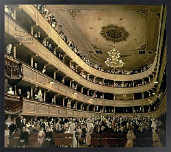 Постер Климт Густав (Gustav Klimt) The Auditorium of the Old Castle Theatre, 1888