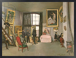 Постер Базиль Жан The Artist's Studio, 1870
