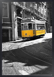 Постер Португалия, Лиссабон. Желтый трамвай №6