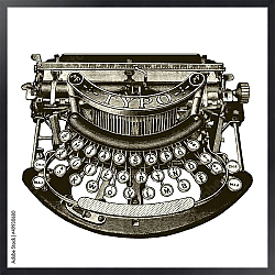 Постер Пишущая машинка
