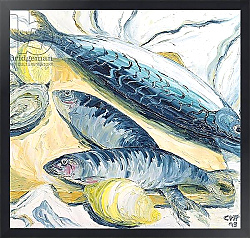 Постер Хаббард-Форд Кэролин Mackerel with Oysters and Lemons, 1993