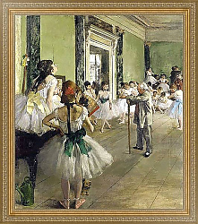 Постер Дега Эдгар (Edgar Degas) Танцевальный класс 2