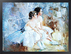 Постер Две балерины отдыхают