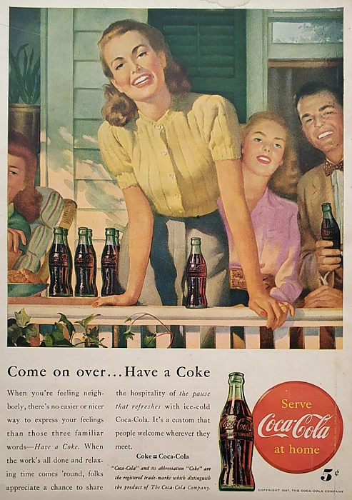 Оригинальная рекламная иллюстрация Coca-Cola. Дополнительное изображение
