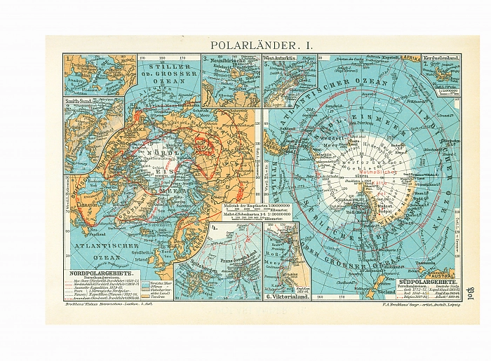 Карта Северного Полюса (оригинал). Дополнительное изображение