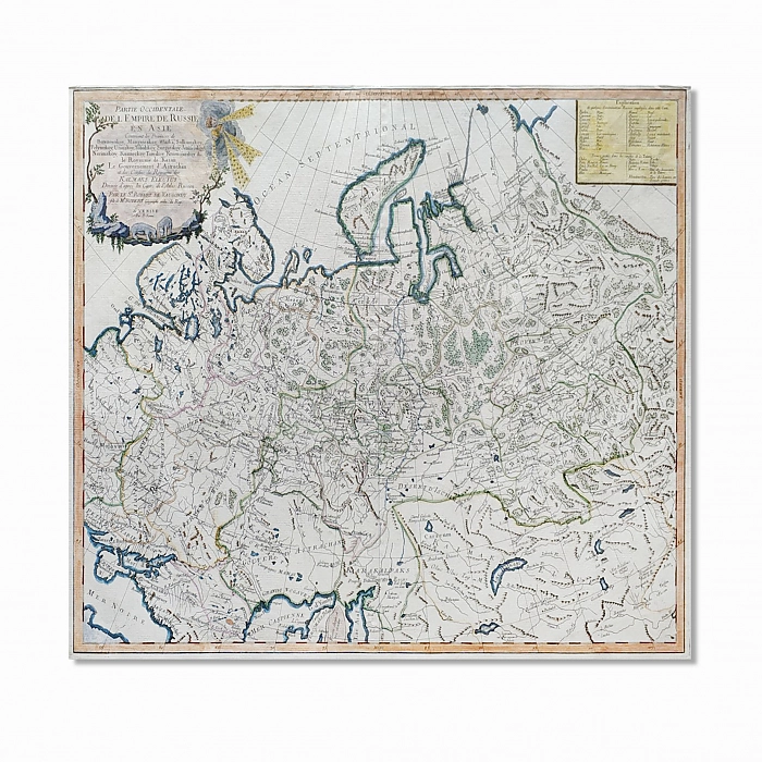 Редкая географическая карта Западной части Российской Империи. Дополнительное изображение