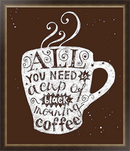 Постер All you need is cup of coffee