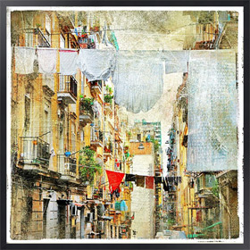 Ретро-постер Италия. Улицы Италии #7. Винтаж