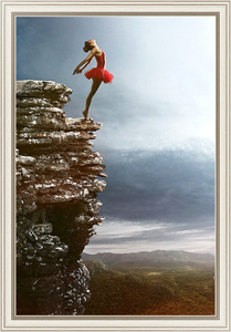 Постер в раме Балерина на скале