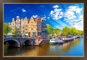Картина Голландия, Амстердам. Солнечный Pays-Bas
