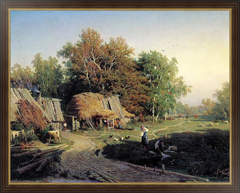 Картина на холсте Деревня. 1869
