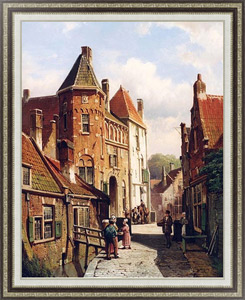 Постер Голландский город