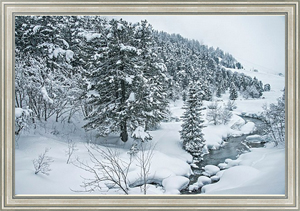Постер на холсте Французские Альпы. Зимний пейзаж
