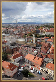 Постер Хорватия. Загреб. Панорамный вид